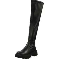 Bullboxer Overknee Stiefel aus Kunstleder - Schwarz - 37 - Eleganter Overknee Stiefel von Bullboxer aus hochwertigem Kunstleder. Mit praktischem Reißverschluss und vielseitigem Design ideal für Büro und Freizeit. Stilvoll und langlebig.