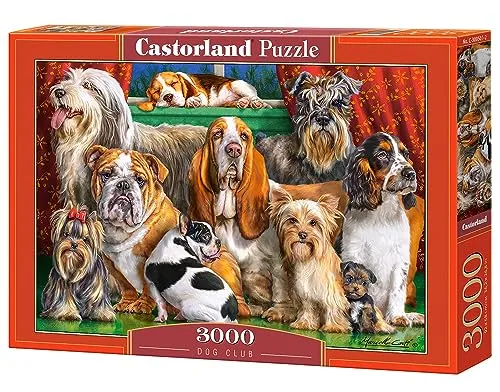 Castorland C-300501-2 Dog Club, 3000 Teile Puzzle, bunt