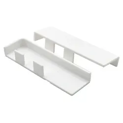 Endkappen L+R Weiß für Modern 58 Fußleisten 16x58 mm 2 Stück | Zubehör für Fußleisten Modern