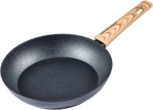 Elektronik SCHÄFER Bratpfanne in Schwarz mit Holzgriff - geeignet für alle Herdarten