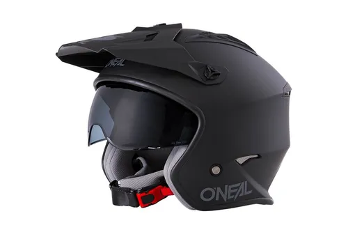 O NEAL Motorradhelm Enduro Adventure - ABS-Schale mit integrierter Sonnenblende, sicher und komfortabel für Erwachsene in Schwarz Größe S