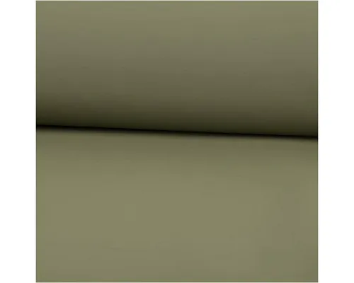SCHÖNER LEBEN. Stoff Regenjackenstoff Meterware wasserdicht soft uni khaki-grün 145cm, abwaschbar