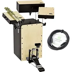 Meinl Cocktail Cajon Kit mit Pickup Set - Percussion Set mit breiter Soundpalette, aus baltischer Birke, inkl. Piezo-Pickup und 6m Instrumentenkabel, ideal für kreative Musikprojekte.