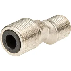tecuro S-Anschluss (schallreduziert) 3/4 x 1/2 Zoll - Robuster S-Anschluss aus vernickeltem Messing für Sanitär-Wandarmaturen. Mit Außengewinde 3/4 Zoll x 1/2 Zoll, ideal für eine langlebige Verbindung.