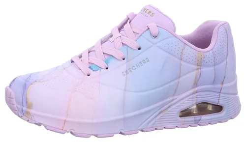 Skechers Uno - Marbel Marvel Sneakers Damen - 38 - Damen-Sneaker mit luftgekühlter Memory Foam-Einlegesohle für höchsten Komfort und einer sichtbaren, luftgepolsterten Zwischensohle für eine bequeme Passform.