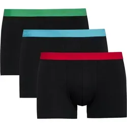 Calida 3P Natural Benefit Boxer Rot/Grün - Herren XXL - Herrenunterhosen aus 94% Baumwolle und 6% Elasthan, bieten optimalen Komfort und Bewegungsfreiheit mit stylishen Designs und atmungsaktivem Material.