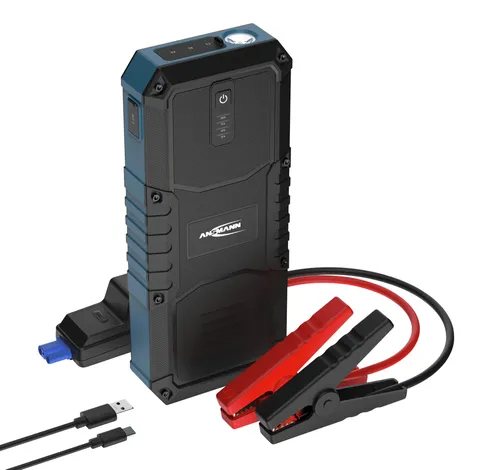 ANSMANN Jump Starter 16.0 - Powerbank Starthilfe 2500 A - Rund um die Batterie - Leistungsstarker Jump Starter mit 2500 A für schnelle Starthilfe und integrierter Powerbank-Funktion für mobile Geräte.