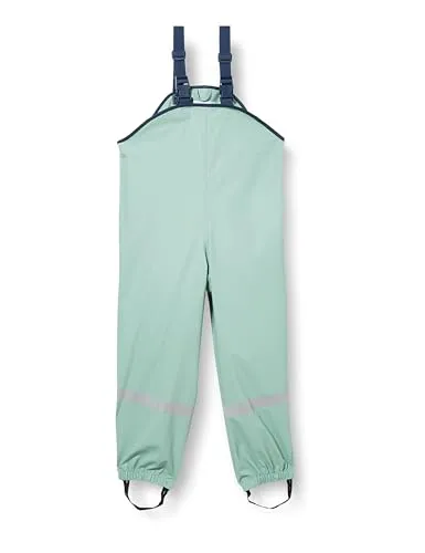 Playshoes Regenlatzhose grün 98 - Wasserdichte Regenhose mit verschweißten Nähten, ideal für nasse Tage. Reflektoren sorgen für Sicherheit, während die verstellbaren Träger und Gummis besten Tragekomfort bieten.