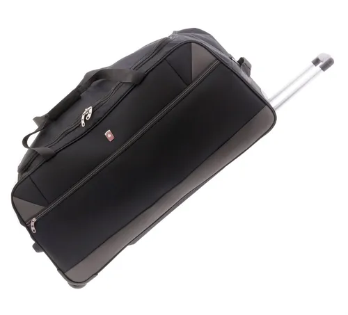 GLADIATOR Reisetasche mit Rollen JUMBO - 80 cm - 104 Liter - Trolley in schwarz mit 1 Hauptfach und 1 Vordertasche, extrem leicht mit nur 2,8 kg, perfekt für Reisen und Abenteuer.