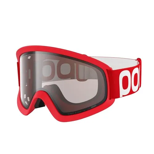 Poc Ora Clarity 2025 One Size - Prismane Red/Clarity Trail/Cloudy Brown - Sportbrillen für Mountainbiker, optimiertes Sichtfeld mit Clarity-Glas für bessere Farben und Kontraste, maximierte Ventilation für Enduro-Fahrer.