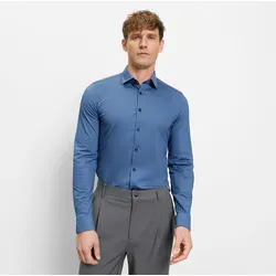 OLYMP Businesshemd No. Six 24/Seven super slim in bequemer Jersey-Qualität blau 39