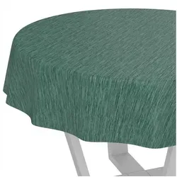 ANRO Tischdecke Wachstuchtischdecke Gartentischdecke Wachstischdecke (Einzelstück 1-tlg), Glatt Rund 140cm wasserabweisend grün Rund | Ø 140 cm x 140 cm x 140 cm x 0.25 mm
