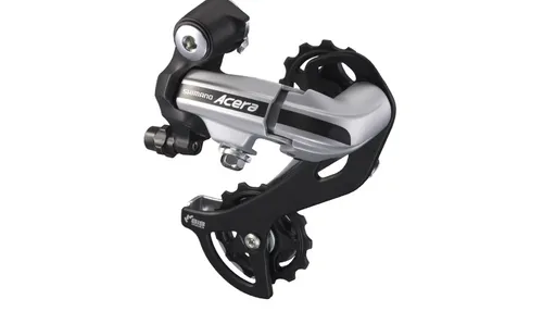 Shimano Acera RD-M360 Schaltwerk - Silber/Schwarz - Hochwertiges Schaltwerk für Mountainbikes und Trekkingräder, mit langlebigem Material und langem Schaltkäfig für präzises Schalten.