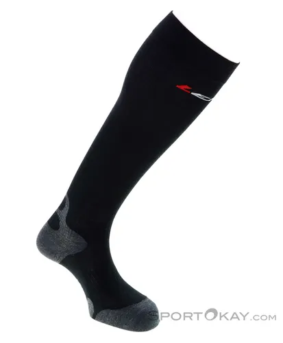 Lenz Skiing 6.0 Skisocken Schwarz 35-38 - Sportsocken für optimalen Komfort und Wärme beim Skifahren, perfekt für kalte Tage auf der Piste.