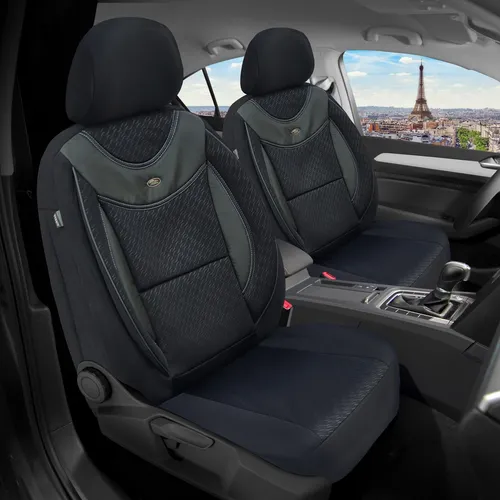 BREMER SITZBEZÜGE für Ford Fiesta MK 7 (2008-2016) - Autositzbezüge, passgenau für Fahrer- und Beifahrersitz, Made in Germany, mit zusätzlicher Polsterung für mehr Komfort und geeignet für Airbags und Sitzheizung.