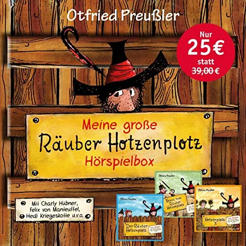 Der Räuber Hotzenplotz - Hörspielbox mit 6 CDs - Hörbücher für Kinder: Entdecken Sie die Abenteuer von Räuber Hotzenplotz auf 6 spannenden CDs, ideal für lange Autofahrten oder gemütliche Hörstunden.