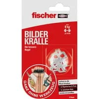 GOW Bilderkralle, Haken 8 Stück - Eisenwaren: Robuste Haken für eine einfache und sichere Befestigung von Bildern und Rahmen an der Wand, ideal für jedes Zuhause.
