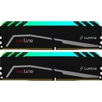 DIMM 16 GB DDR4-3600 (2x 8 GB) Dual-Kit, Arbeitsspeicher schwarz, MLA4C360EKKT8GX2, Redline Lumina RGB, INTEL XMP