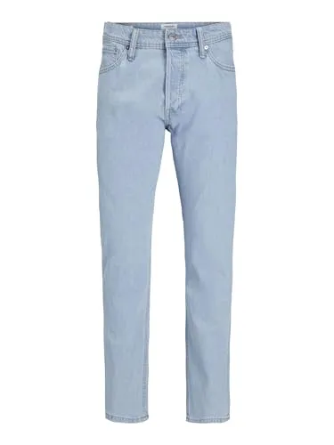 Jack & Jones Loose-fit-Jeans JJIEddie blau 29 - Jeans in lässigem Loose-fit, aus 95% Baumwolle und 5% recycelter Baumwolle, nachhaltig und bequem für jeden Anlass.