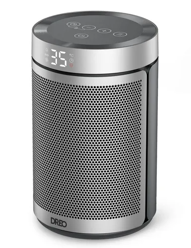 Dreo Energiesparender Heizlüfter - 1500W PTC Keramik, leise mit nur 34 dB und 12 Std. Timer, ideal für Schlafzimmer und Räume