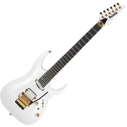 Ibanez RGA622XH-WH White E-Gitarre - Elegante E-Gitarre aus afrikanischem Mahagoni mit hochwertigem Ebenholzgriffbrett. Ausgestattet mit DiMarzio-Tonabnehmern für vielseitigen Sound. Inklusive Hartschalenkoffer für sicheren Transport.