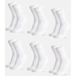 TENNIS CREW SOCKEN - 6-Pack - Weiß - 35-38 - Genieße optimalen Tragekomfort mit unseren Tennissocken aus atmungsaktiver Baumwolle. Die gezielte Polsterung schützt vor Blasen und sorgt für ein angenehmes Fußklima. Ideal für sportliche Aktivitäten und den täglichen Gebrauch!