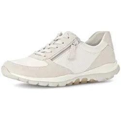 Gabor Sneaker beige 40,5 EU (7 UK) - Elegante Sneaker in Größe 40,5 aus hochwertigem Glattleder. Mit herausnehmbarer Einlegesohle für individuellen Komfort und ideal für den täglichen Gebrauch.