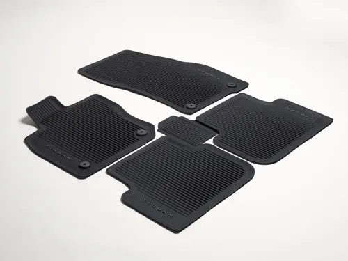 Original VW Tiguan NF Gummimatten 5-tlg. schwarz - Hochwertige Gummifußmatten für VW Tiguan NF ab 2024, passgenau, rutschfest und leicht zu reinigen – ideal für optimalen Schutz und Langlebigkeit.