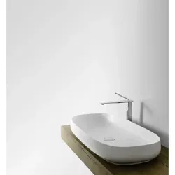 RepaBad Keramikwaschbecken Serie Seed 90, 915 x 440 x 125 mm (Aufsatzwaschtisch)