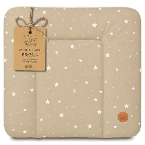 Wickelauflage abwaschbar und wasserdicht 85x72 cm - Perfekte Wickelunterlage für Wickeltisch, Kommode oder unterwegs - Vielseitige Wickelauflage für verschiedene Oberflächen. Die abwaschbare, wasserdichte Oberfläche ermöglicht eine einfache Reinigung. Hergestellt aus robusten Materialien, ideal für den täglichen Einsatz und auf Reisen.