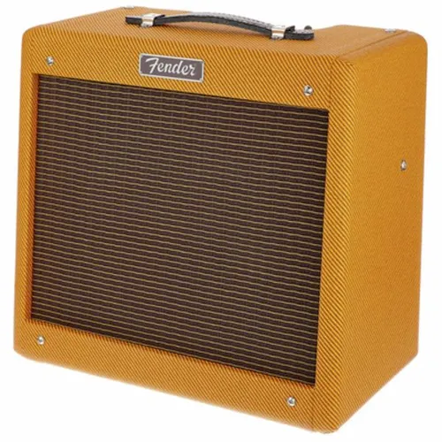Fender Pro Junior IV Tweed E-Gitarrenverstärker - Gitarrenverstärker mit 15 Watt Leistung und 10 Zoll Jensen Lautsprecher, ideal für Studio und Bühne, bietet authentischen Klang von Fender-Clean bis Röhre-Overdrive im stylischen Tweed Look.