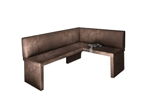 Eckbank ROBIN XL L - Vintage Braun 196 x 142 cm - Klassische Eckbank in Vintage Braun, ideal für Küche und Esszimmer. Mit einer Breite von 196 cm bietet sie großzügigen Sitzkomfort für die ganze Familie.