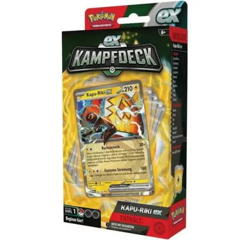 The Pokémon Company International Spiel Pokemon EX-Kampfdeck - Kapu-Riki ex Deck - Deutsches Sammelkartenspie