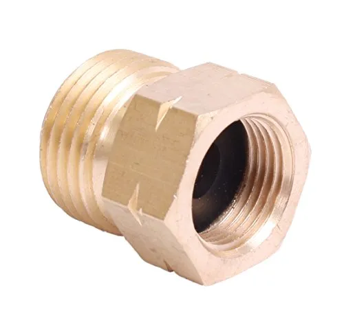 Gasadapter Handwerkerflasche kurz (3/8" links Innengewinde auf 21,80 x 1/14 links Außengewinde)