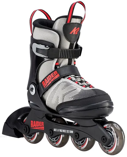 K2 RAIDER Kinder Inline Skate - Verstellbar von 35-40 - Inliner für Kinder, verstellbar um 5 Größen, ideal für wachsende Füße. Der K2 Softboot sorgt für hohen Komfort und Stabilität beim Fahren.