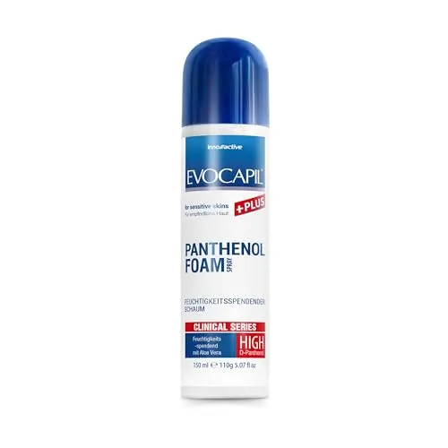 Evocapil Plus Panthenol Schaum Spray 150 ml - Nahrungsergänzungsmittel mit pflegendem Panthenol, unterstützt die Haargesundheit und sorgt für mehr Volumen und Glanz.