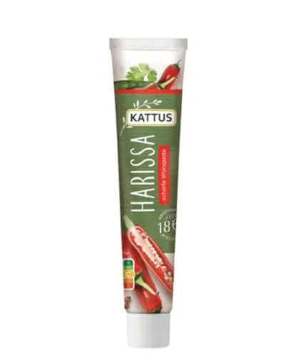 Kattus Harissa Würzpaste 70g - Pesto & Pasten & Marinaden, aromatische Gewürzpaste für ein intensives Geschmackserlebnis in Ihren Gerichten.