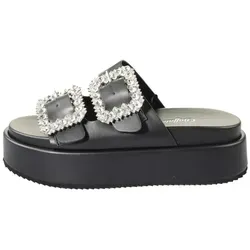 Buffalo Noa Ari Glam Sandale schwarz 41 EU - Elegante schwarze Sandale in Größe 41 mit schickem Glamour-Effekt. Ideal für stilvolle Auftritte und bequemes Tragen im Alltag.