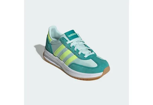 adidas Damen Run 70S 2.0 Shoes - Halo Mint/Hi-Res Yellow/Pure Teal, 38.5 EU - Damen-Sneaker mit Cloudfoam Zwischensohle für optimalen Komfort, ideal für Alltag und Sport. Nummer größer kaufen für perfekten Sitz.