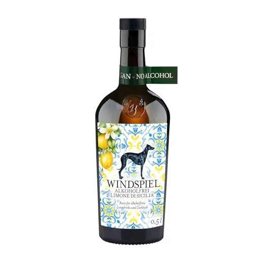 Windspiel Alkoholfrei Limone di Sicilia - der frische, alkoholfreie Genuss | Für leckere alkoholfreie Drinks (1 x 0,5l)