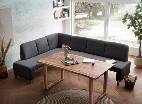 exxpo - sofa fashion Eckbank Intenso, modern, 263/198 cm (B/T), hohe Bodenfreiheit, frei im Raum stellbar, hoher Sitzkomfort