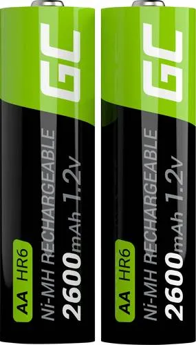 Green Cell HR6 Mignon (AA)-Akku NiMH 2600 mAh 1.2V 2St.
