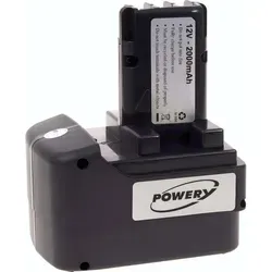 Powery Akku für Metabo Akkuschrauber BST12 - 2000 mAh (12 V) - Zubehör für Elektrowerkzeug, leistungsstarker 2000 mAh NiMH Akku für lange Einsatzzeiten und zuverlässige Leistung bei Ihren Projekten.
