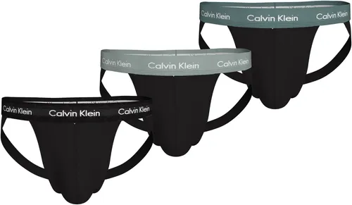 Calvin Klein Underwear String JOCK STRAP 3PK - Klassische Strings im 3er-Pack mit Logo-Elastikbund, aus elastischem Jersey für optimalen Tragekomfort und Passform.