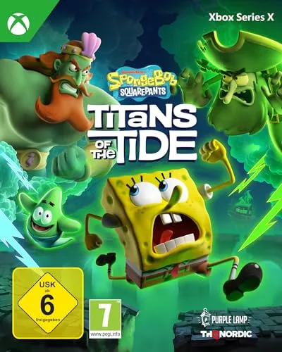 Spongebob Schwammkopf: Giganten der Gezeiten - Xbox Series X - Erlebe ein spannendes Abenteuer mit SpongeBob und Patrick auf Xbox Series X! Nutze ihre einzigartigen Fähigkeiten, kämpfe gegen epische Bosse und entdecke bekannte Schauplätze in dieser vollständig vertonten Geschichte.