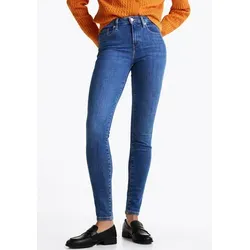 Tommy Hilfiger Damen Jeans Hose Como Skinny Fit - Blau (Nos Mid Blue), 30W/27L - Jeans im Skinny Fit, ideal für Büro und Alltag. Hoher Tragekomfort dank Stretchanteil und nachhaltigen Materialien, perfekt für eine schöne Silhouette.