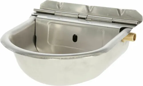 Kerbl Schwimmertränke S1098, Edelstahl - Zubehör für Landwirtschaft, langlebig und rostfrei – ideal für die Wasserversorgung von Tieren im Freien.