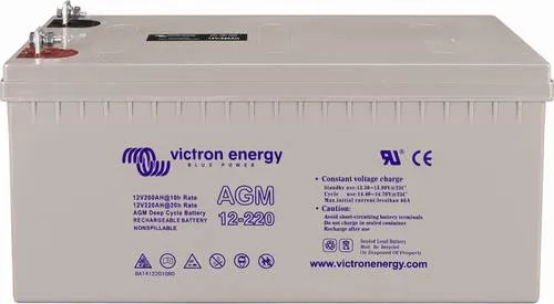 Victron AGM 12V 110Ah Deep Cycle Batterie - Hochstromfähig für Solaranlagen - Autobatterien mit hoher Zyklenfestigkeit, ideal für Hochstromentladung und lange Lebensdauer von 7-10 Jahren, perfekt für Solaranlagen.