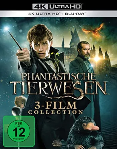 Phantastische Tierwesen 3-Film Collection (3 4K Ultra HD) (+ 3 Blu-ray) - Erleben Sie die magische Welt der Phantastischen Tierwesen in bester Bildqualität. Diese Sammlung beinhaltet alle drei Filme und bietet ein fantastisches Kinoerlebnis für Fans.