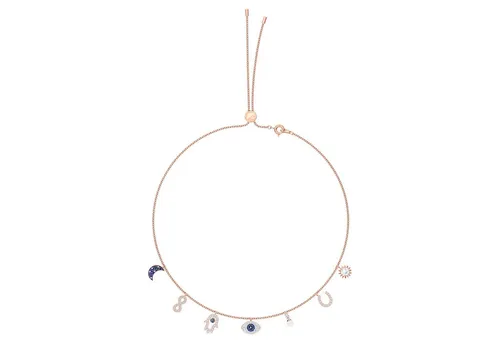 Swarovski Symbolic Halskette mit Glücksbringern - Armbänder für Damen mit edlen Symbolen wie Hufeisen und Unendlichkeit, 50 cm lang, hochwertige Verarbeitung und strahlende Kristalle für einen eleganten Look.